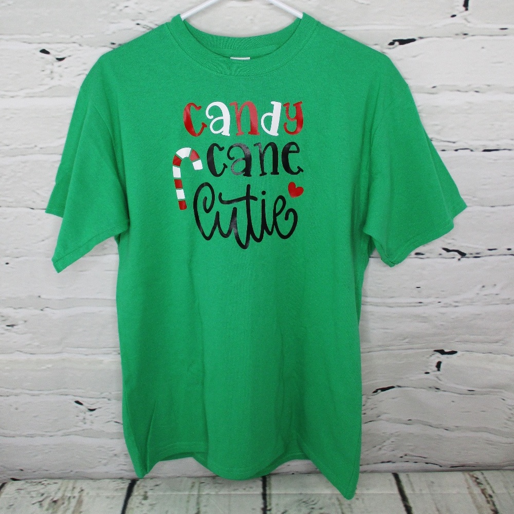 Gildan Girls Candy Cane Cutie Holiday T-shirt